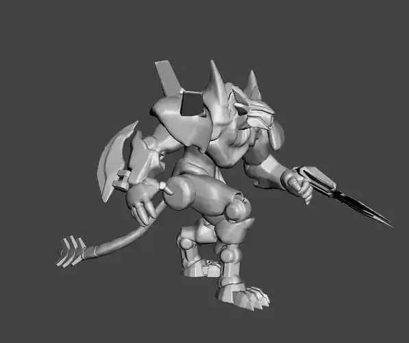 Mecha Rengar 3D Model