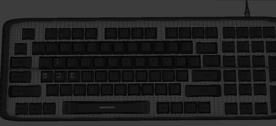 Gaming Keyboard 3D model_11