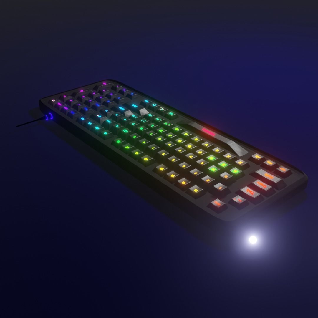 Gaming Keyboard 3D model_13
