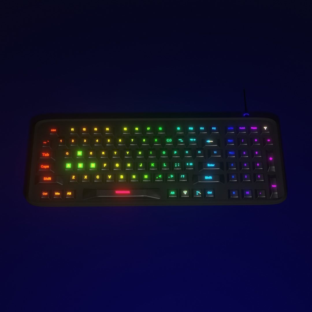 Gaming Keyboard 3D model_1
