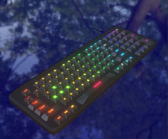 Gaming Keyboard 3D model_10