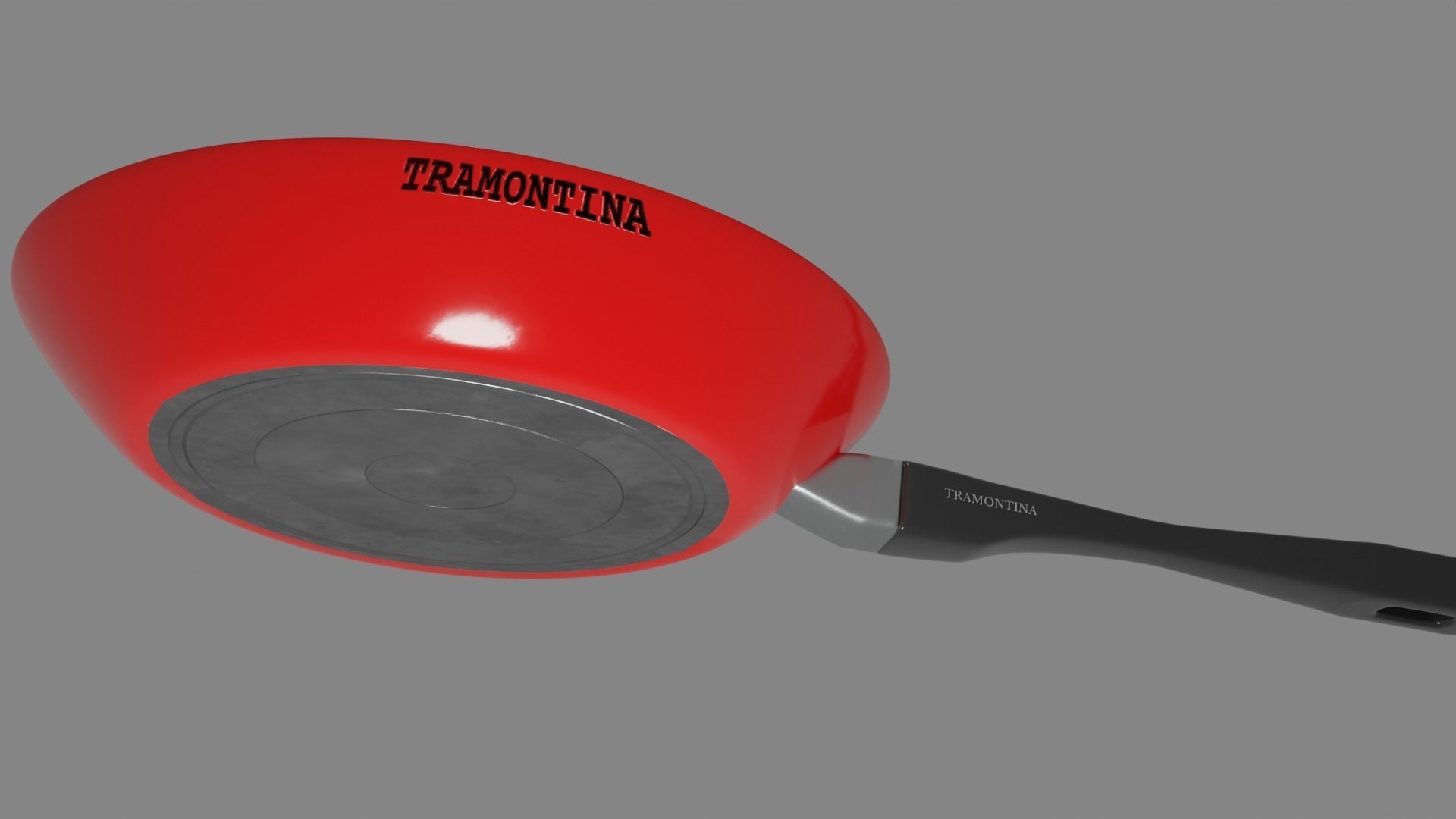 Red Pan 3D model_3