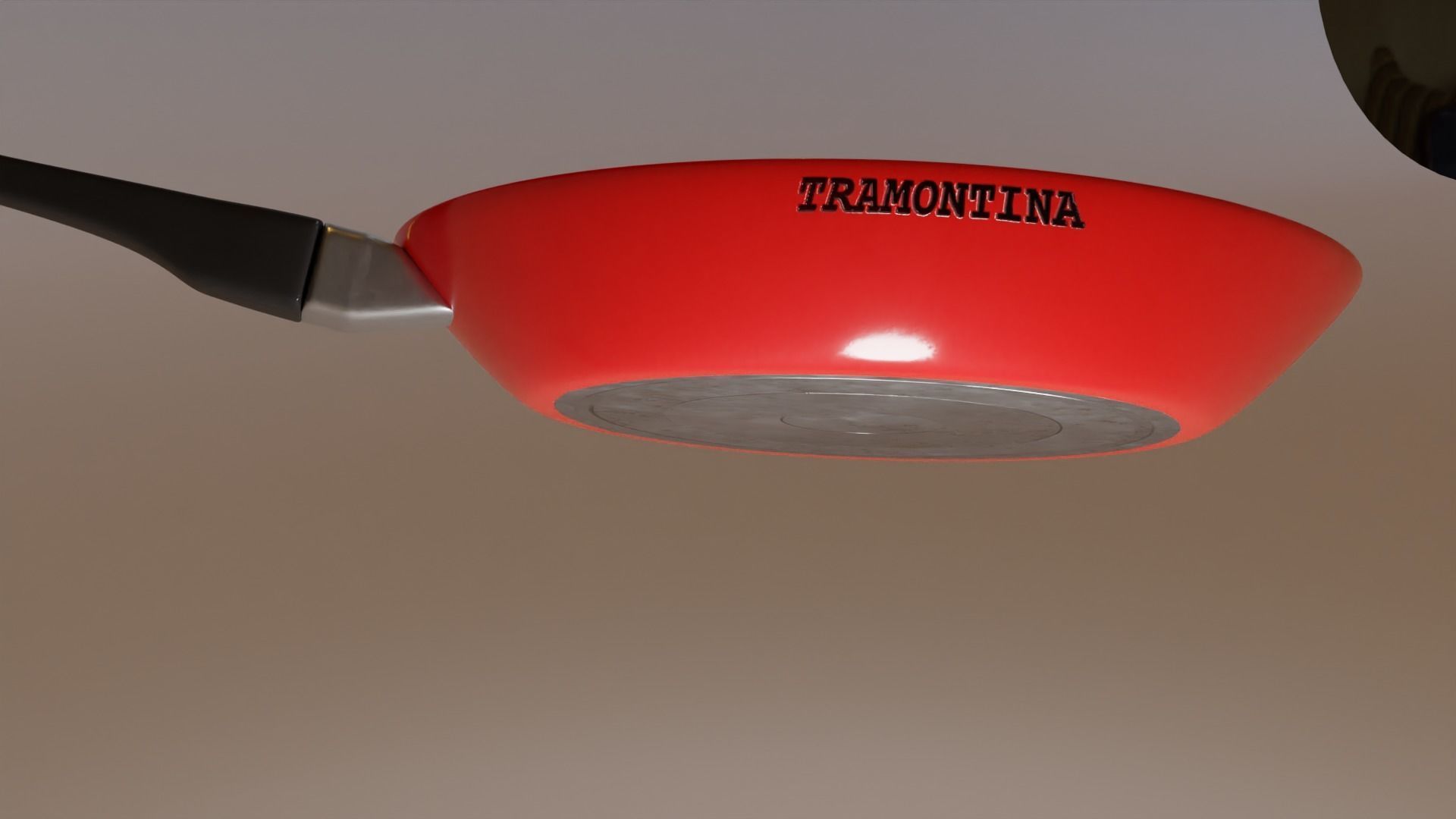 Red Pan 3D model_10