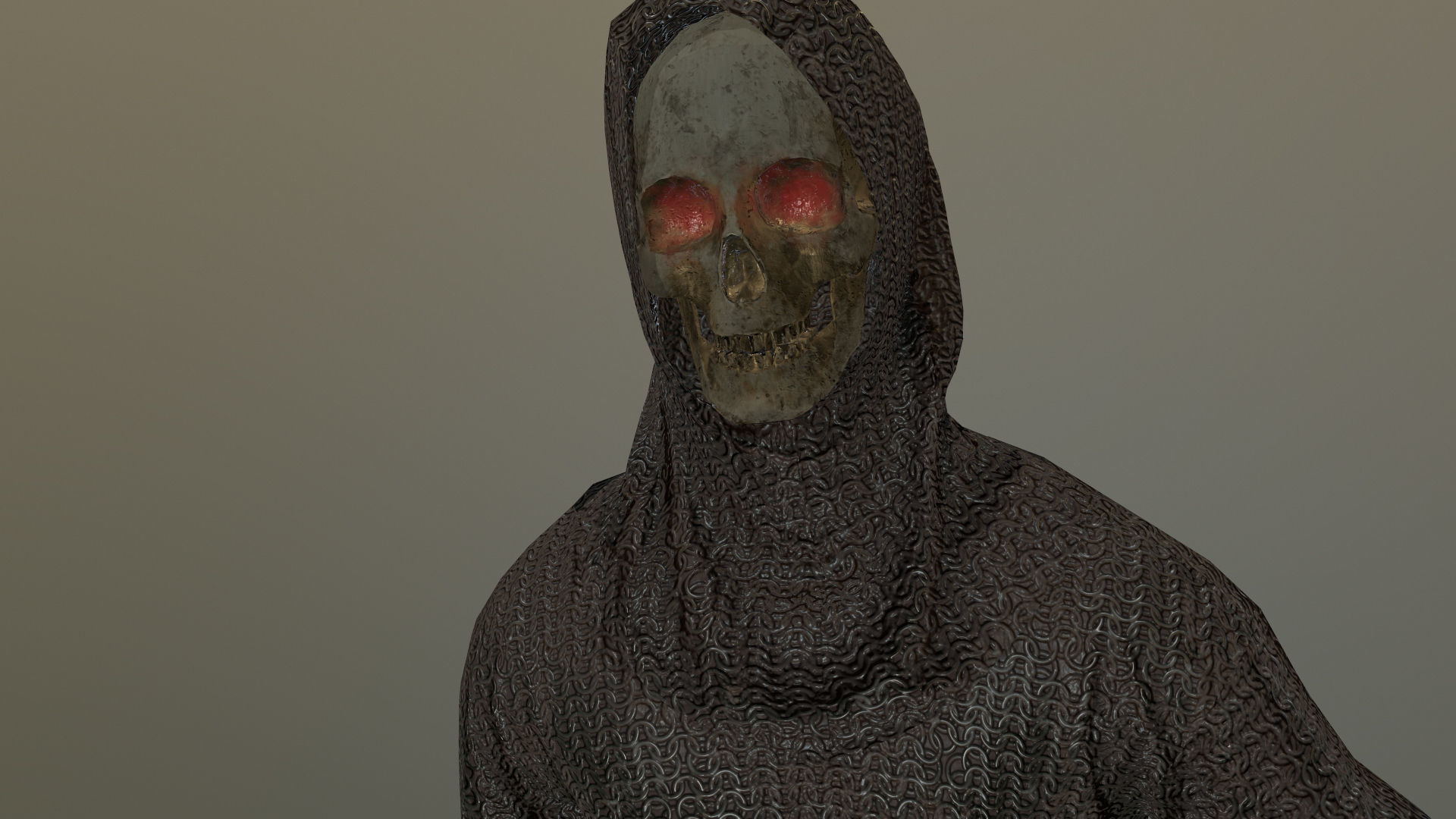 Undead Warrior Low-poly 3D model_12