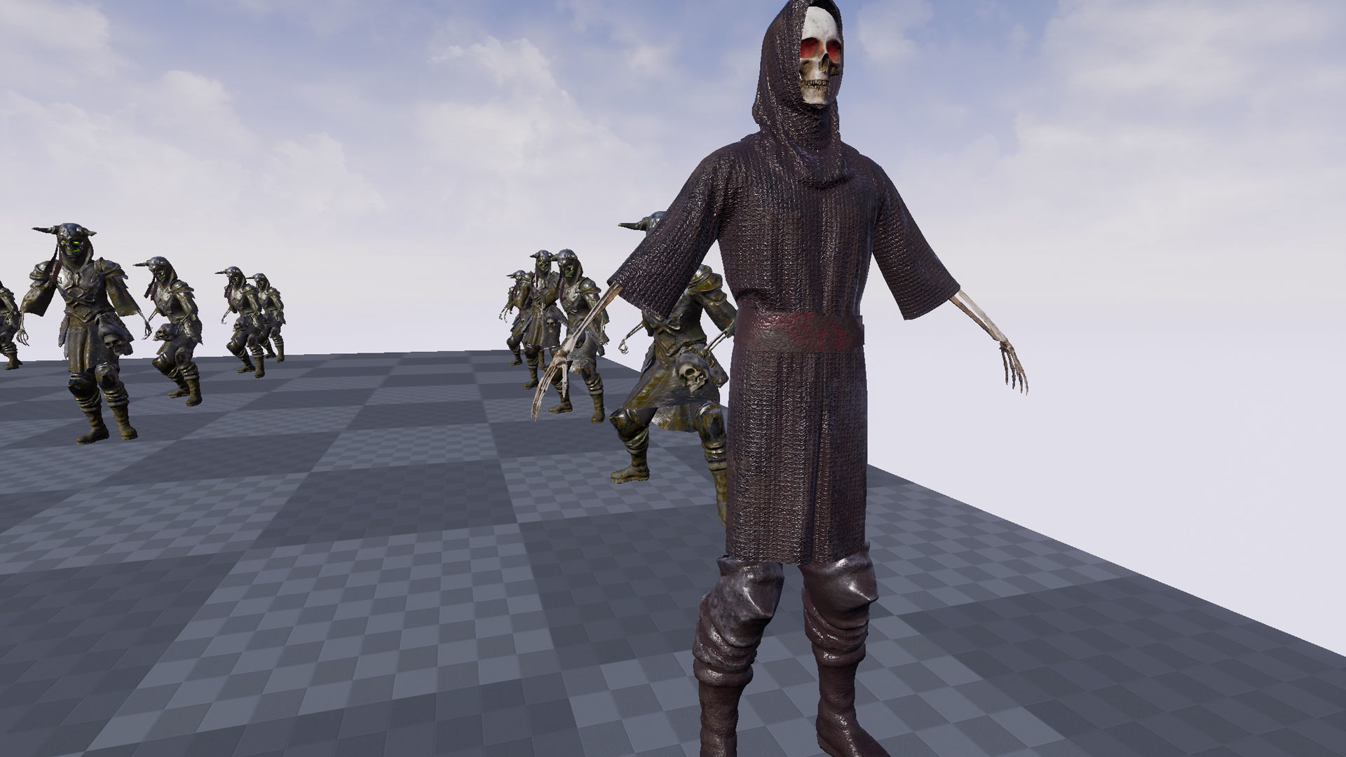 Undead Warrior Low-poly 3D model_22