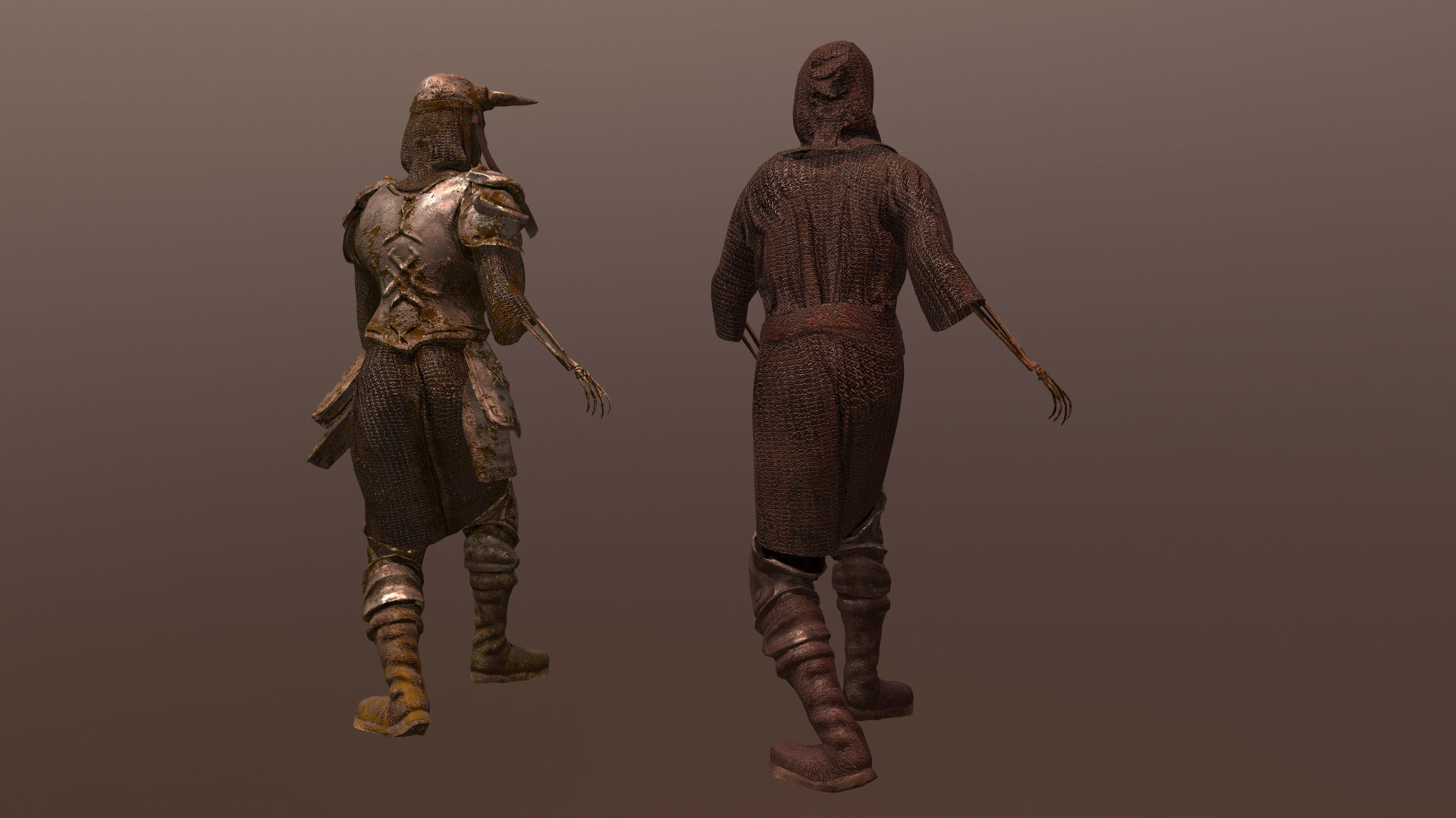 Undead Warrior Low-poly 3D model_11