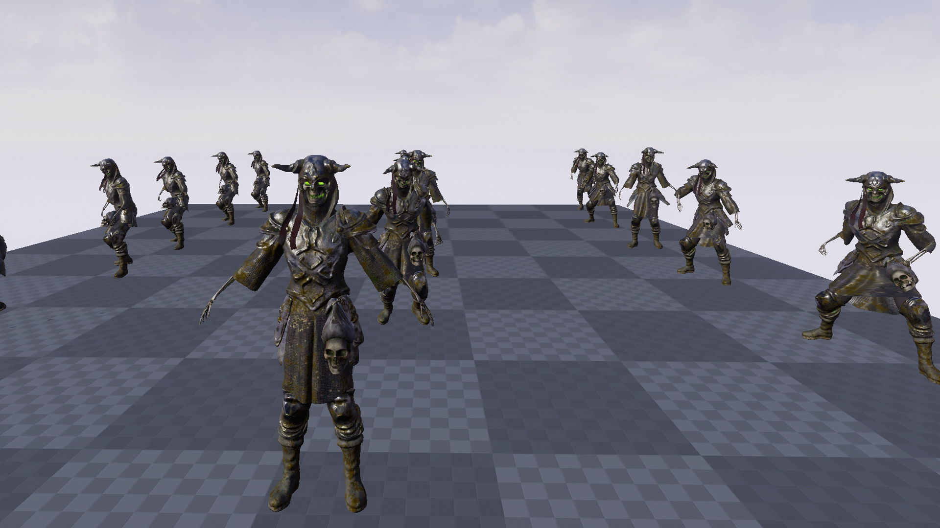 Undead Warrior Low-poly 3D model_23