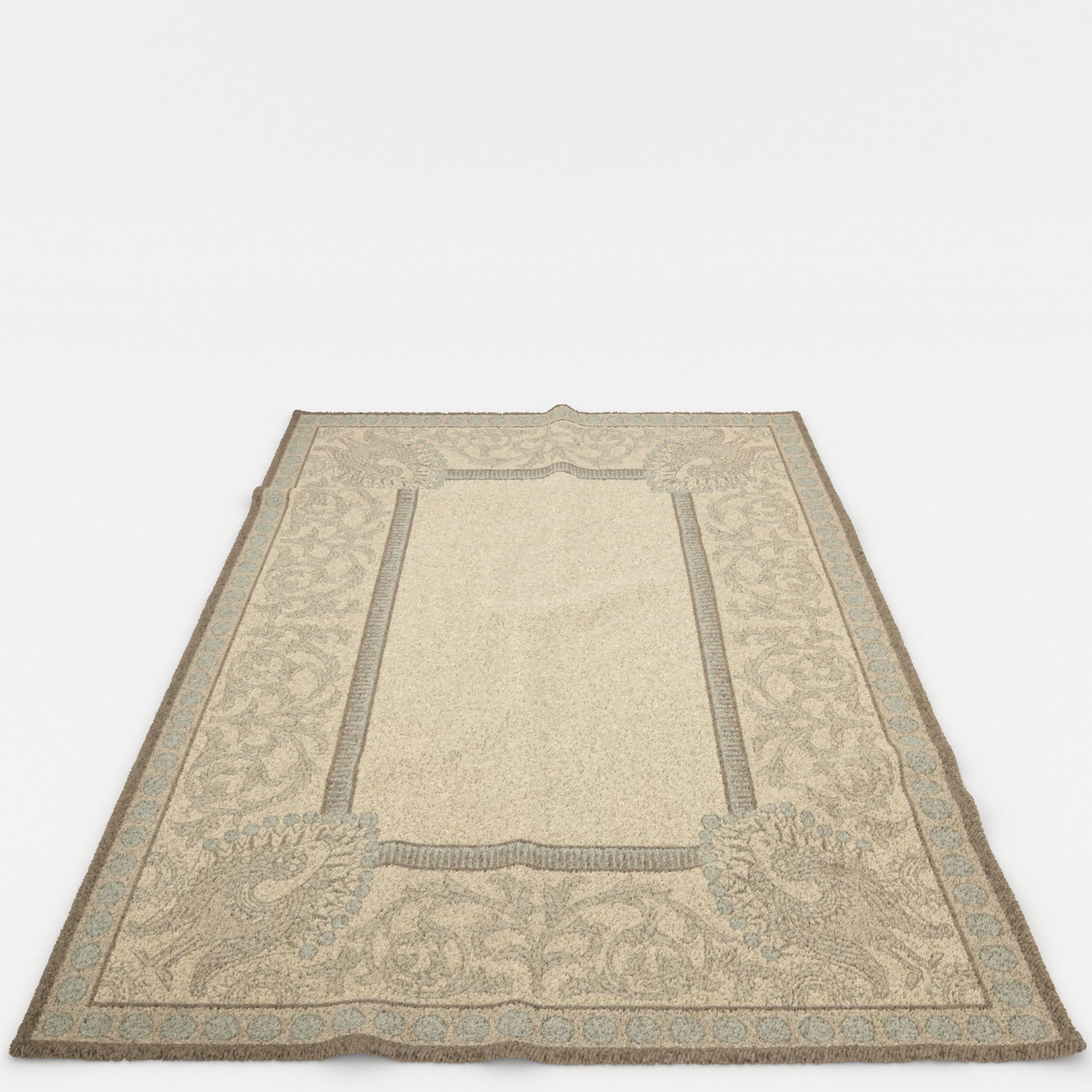 Rugs No 10 Low-poly 3D model_3