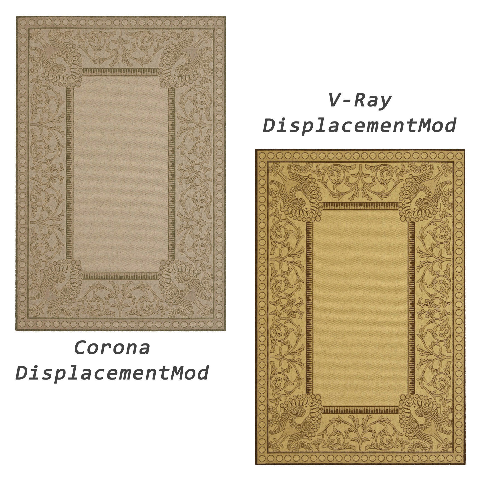 Rugs No 10 Low-poly 3D model_1