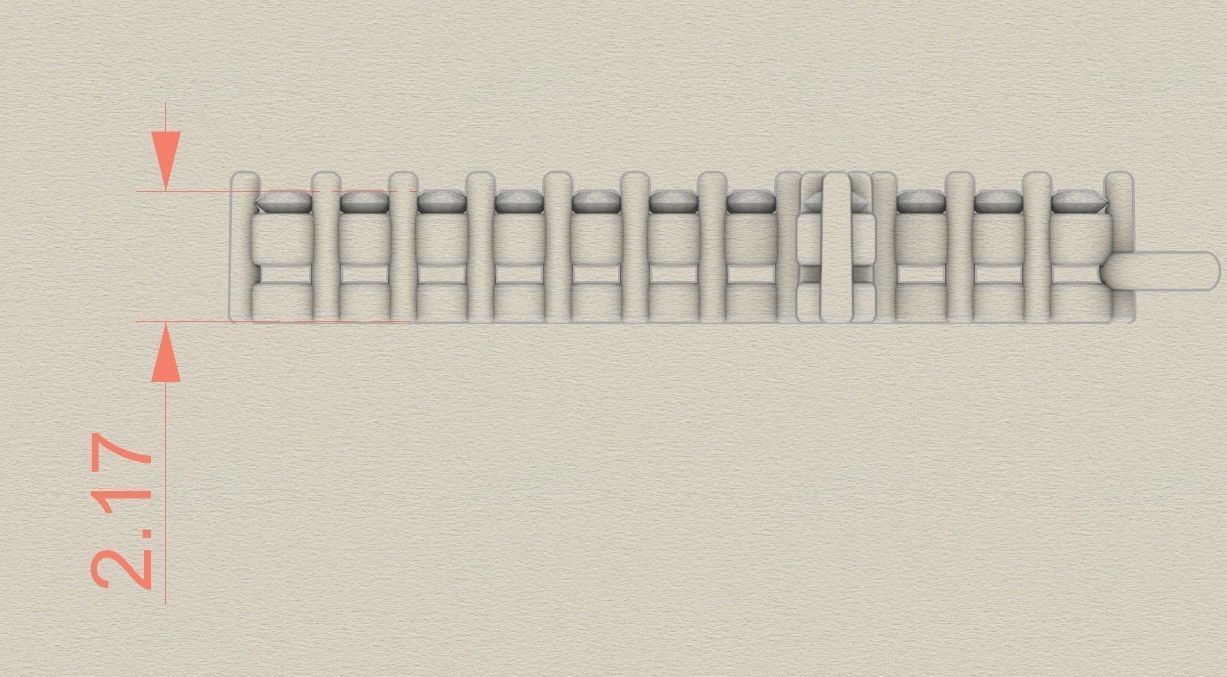 Model 315 Cross Diamond Pendant  3D print model_7