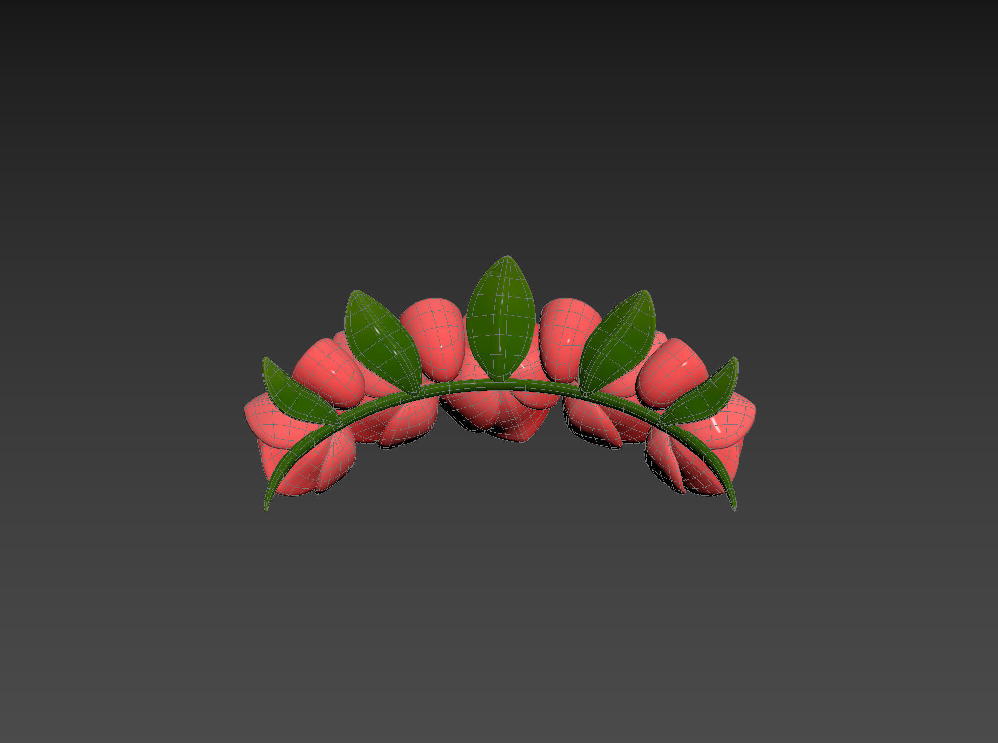 Prop005 Flower Crown 3D model_19