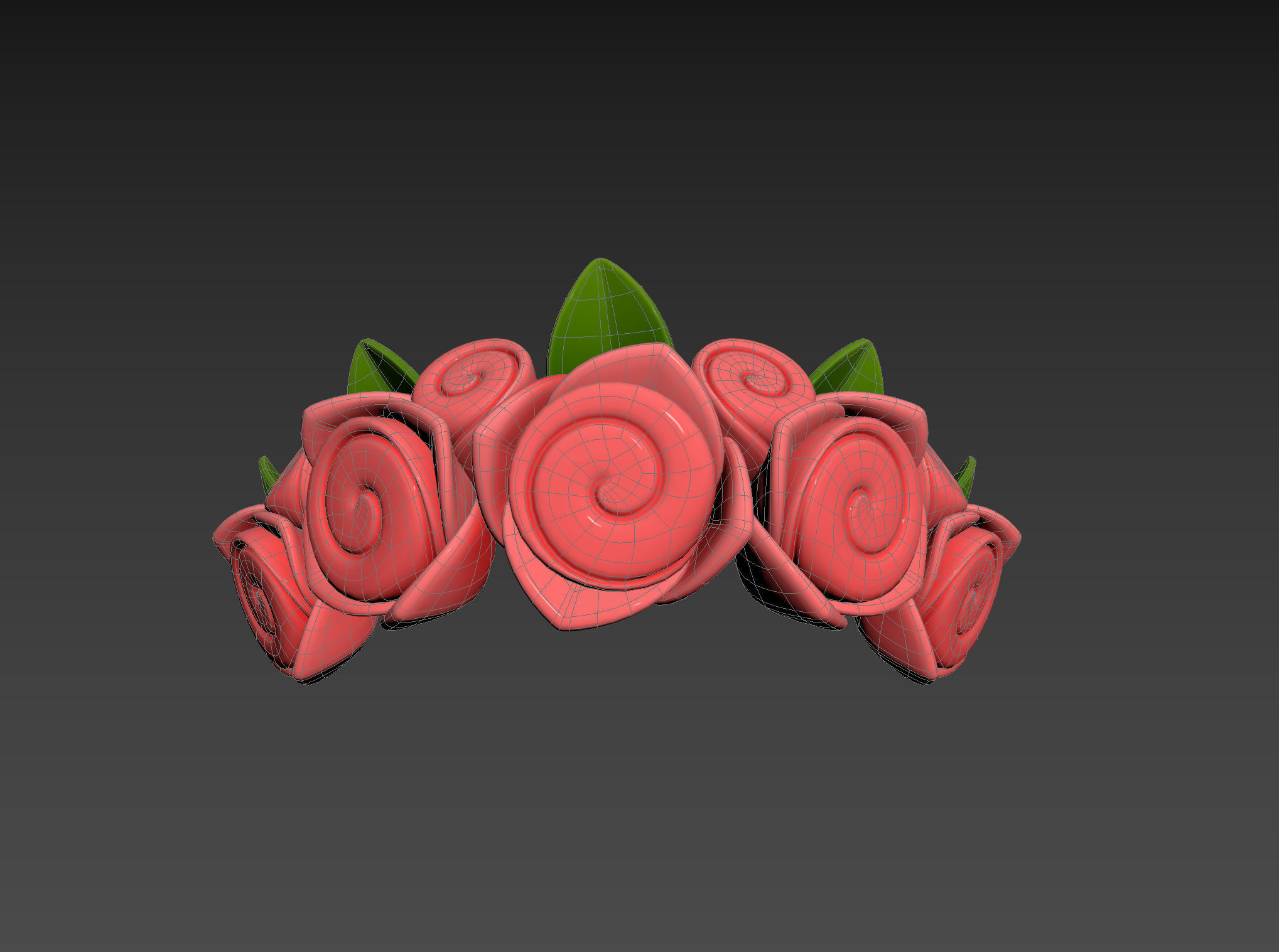 Prop005 Flower Crown 3D model_14