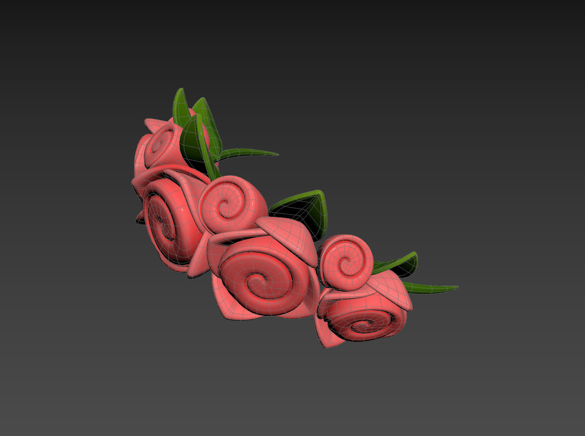 Prop005 Flower Crown 3D model_22