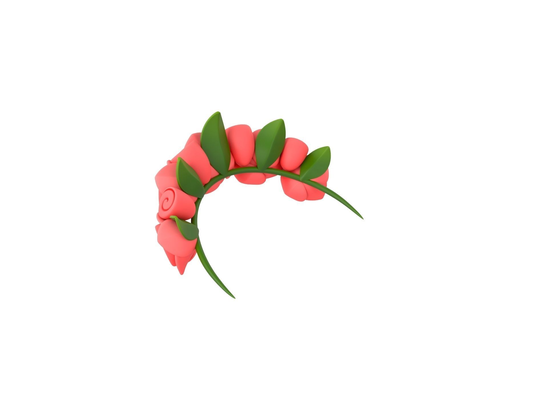 Prop005 Flower Crown 3D model_6