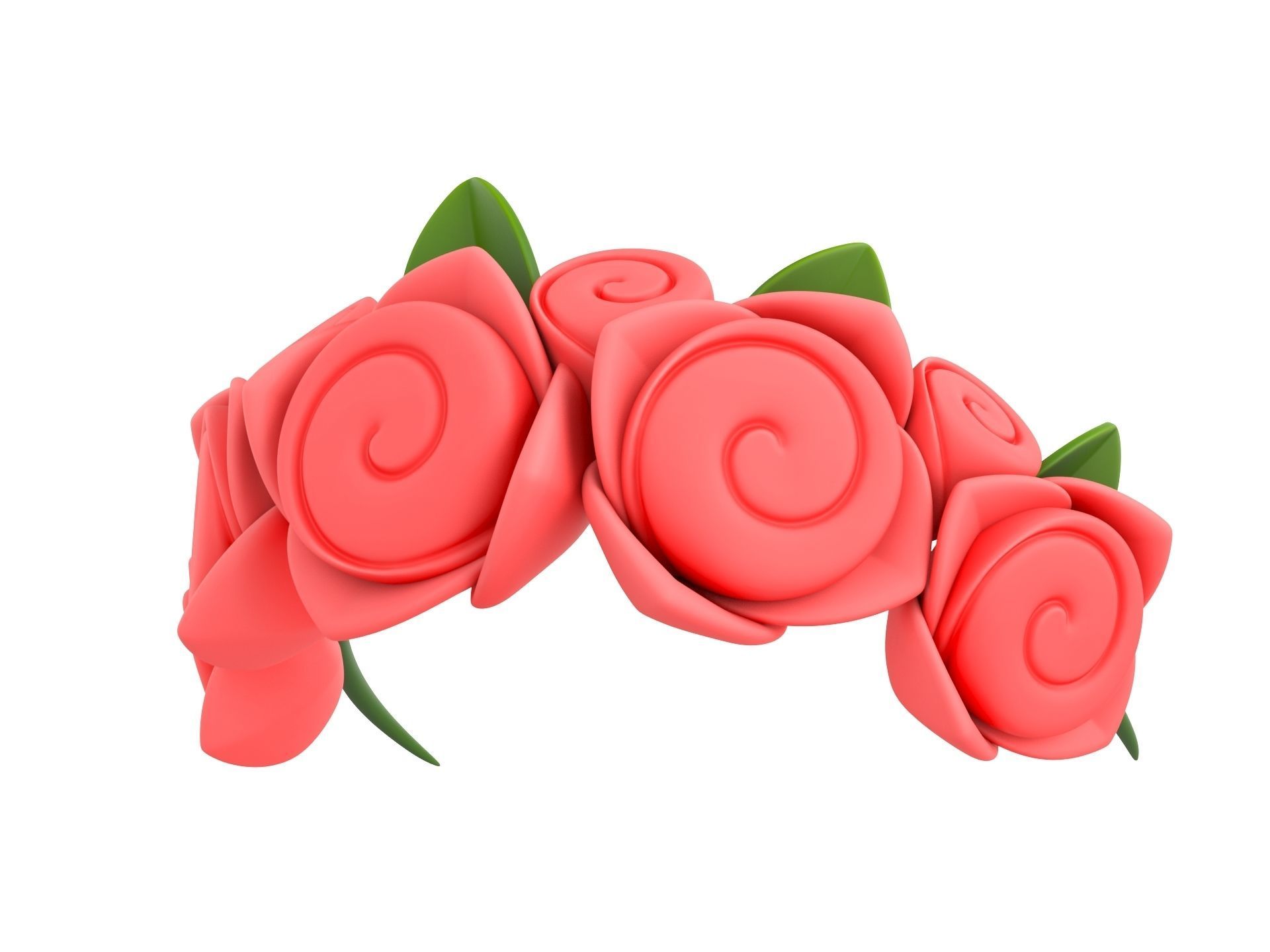 Prop005 Flower Crown 3D model_8