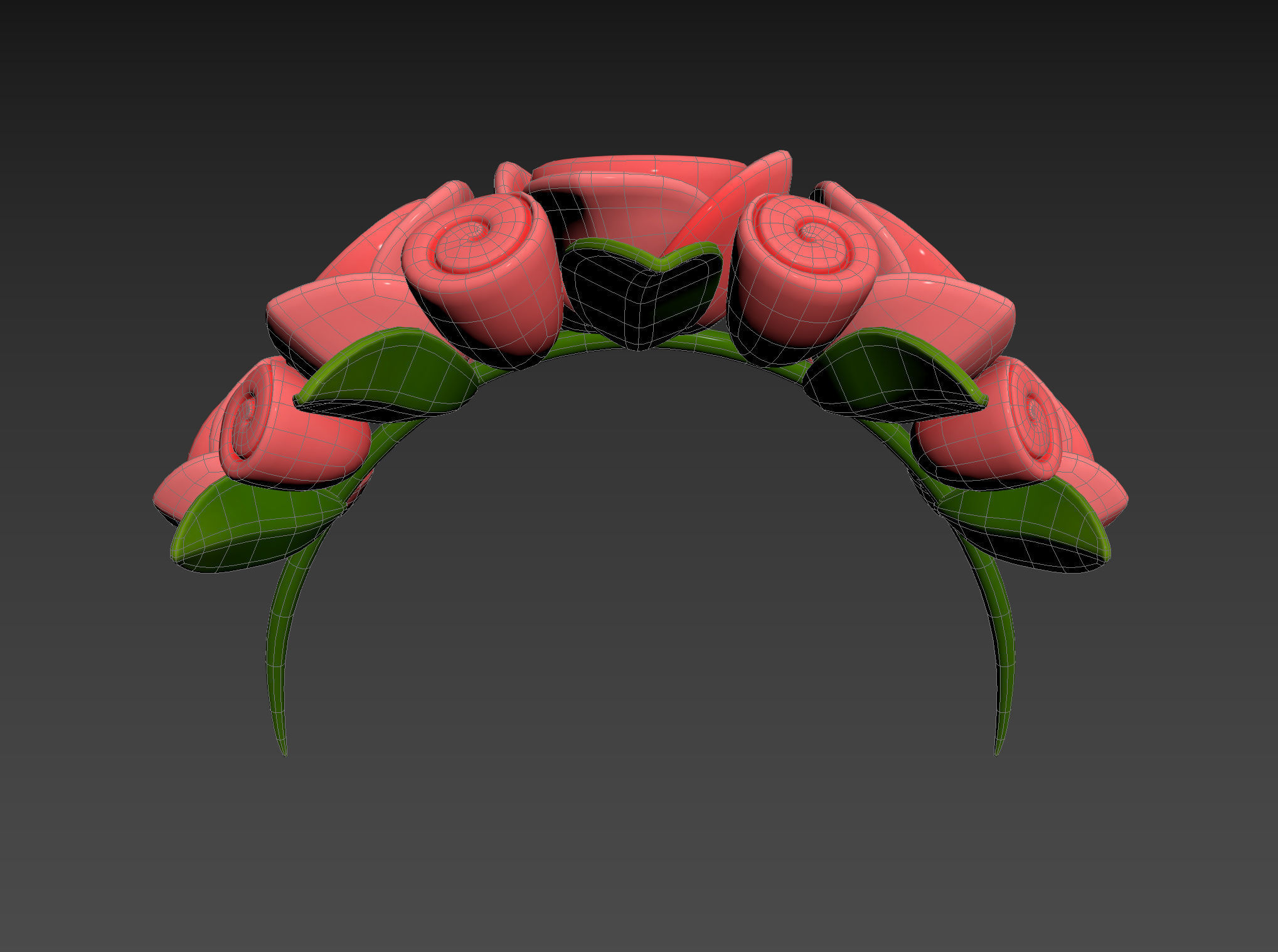 Prop005 Flower Crown 3D model_18