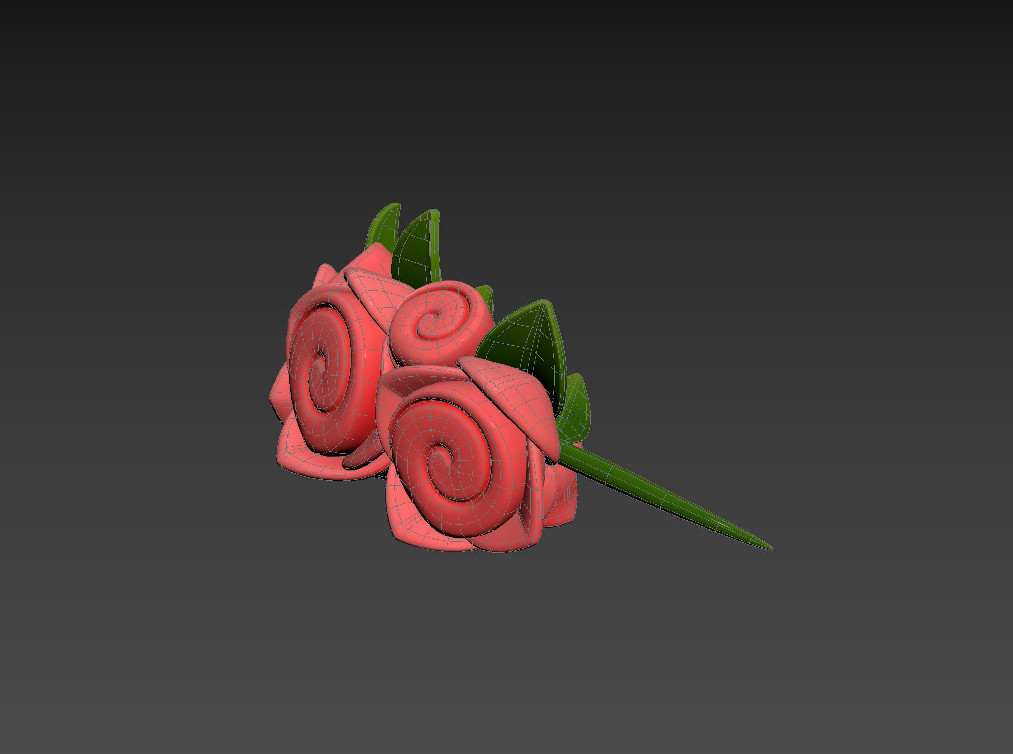 Prop005 Flower Crown 3D model_21