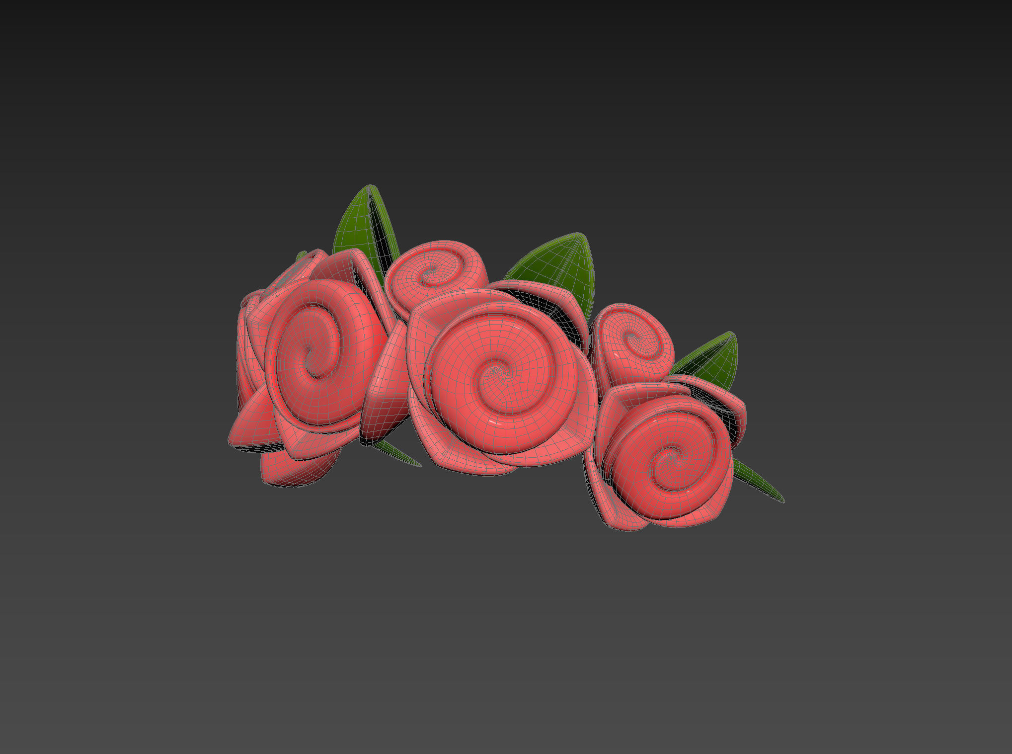 Prop005 Flower Crown 3D model_13