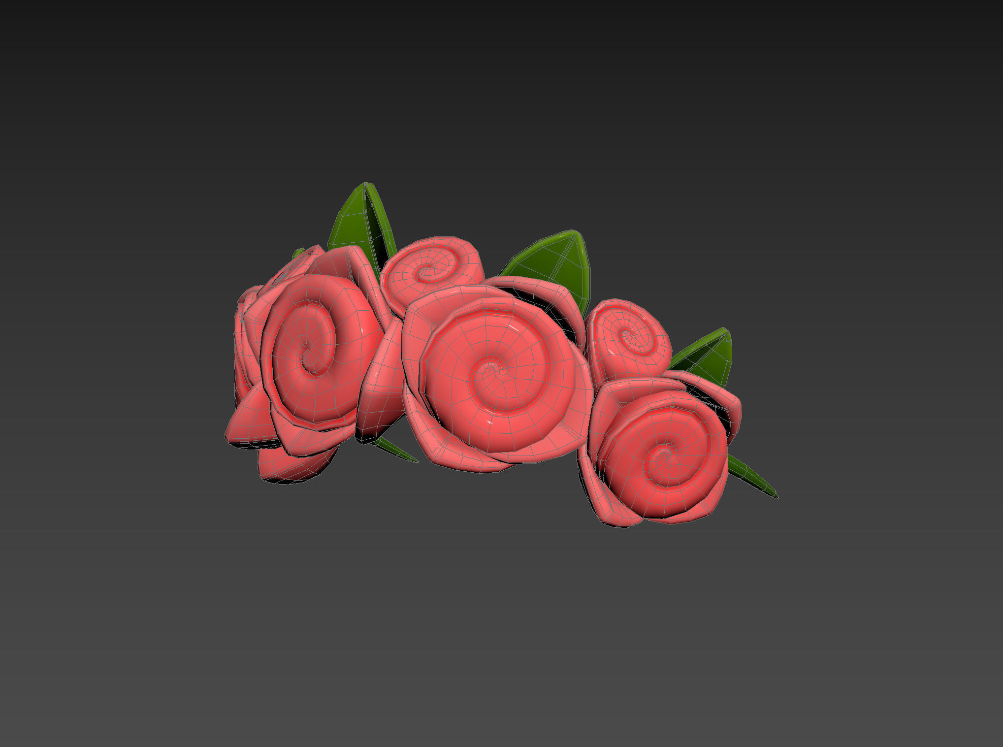 Prop005 Flower Crown 3D model_12