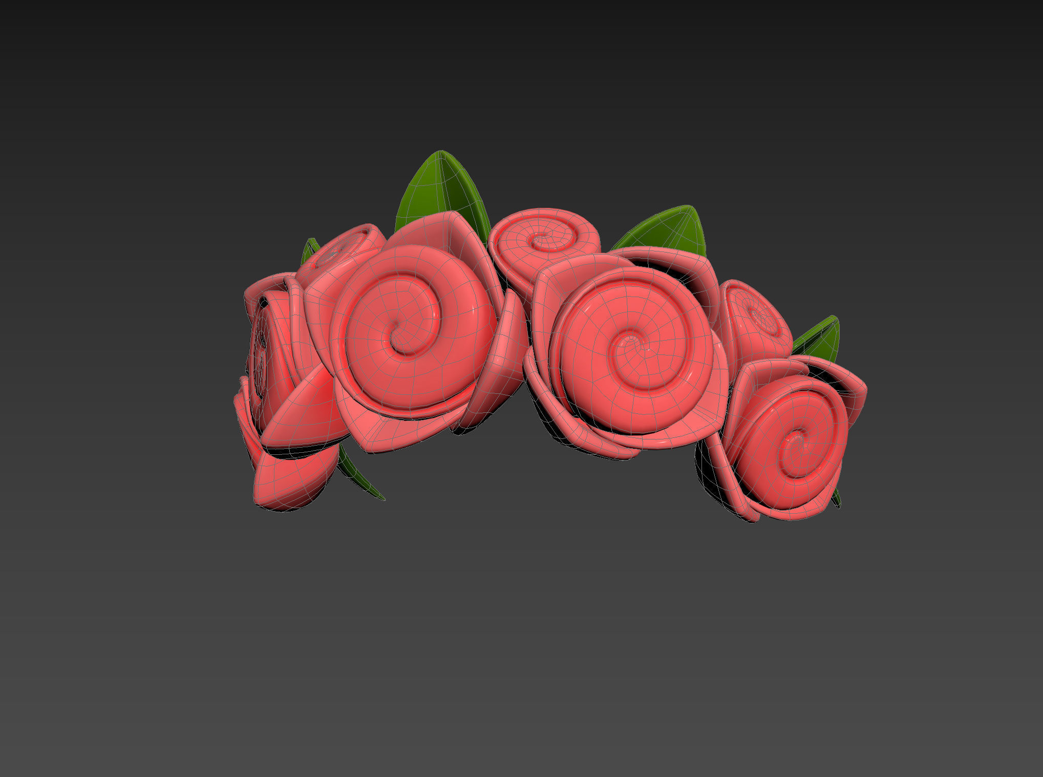 Prop005 Flower Crown 3D model_23