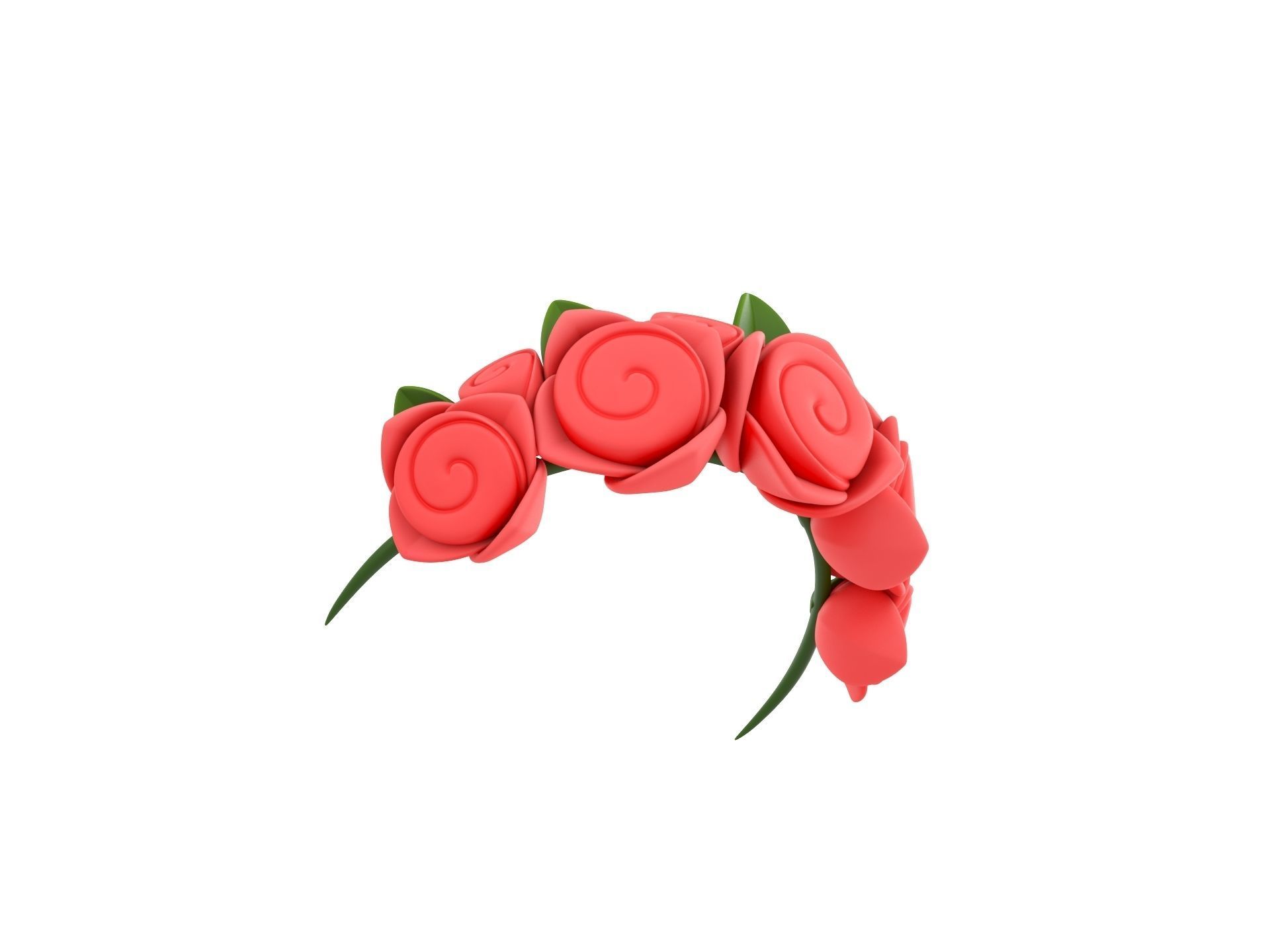 Prop005 Flower Crown 3D model_2