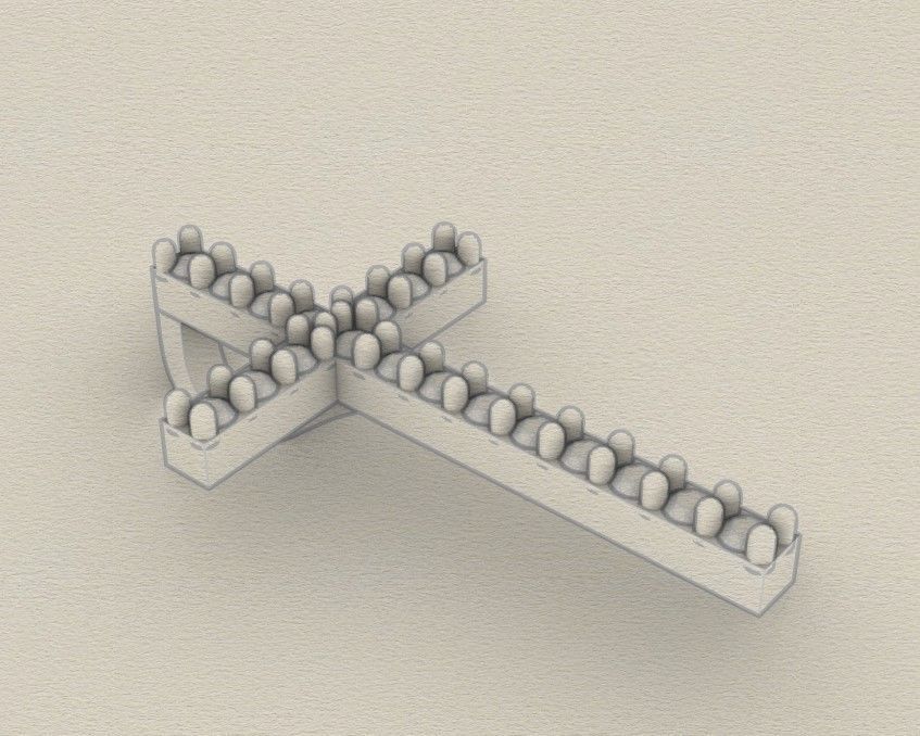 Model 317 Cross Diamond Pendant  3D print model_9