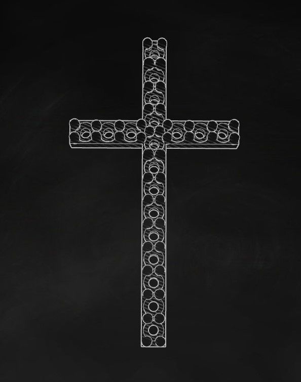 Model 317 Cross Diamond Pendant  3D print model_10