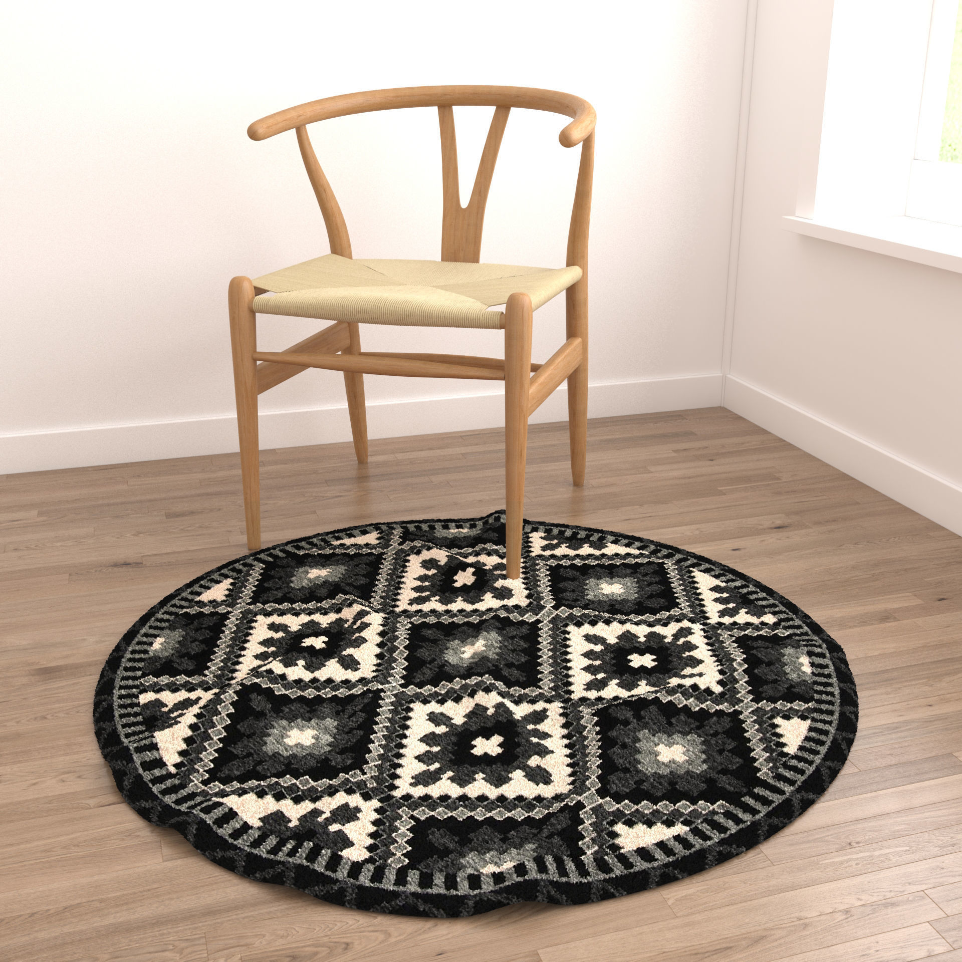 Rugs No 14 Low-poly 3D model_4