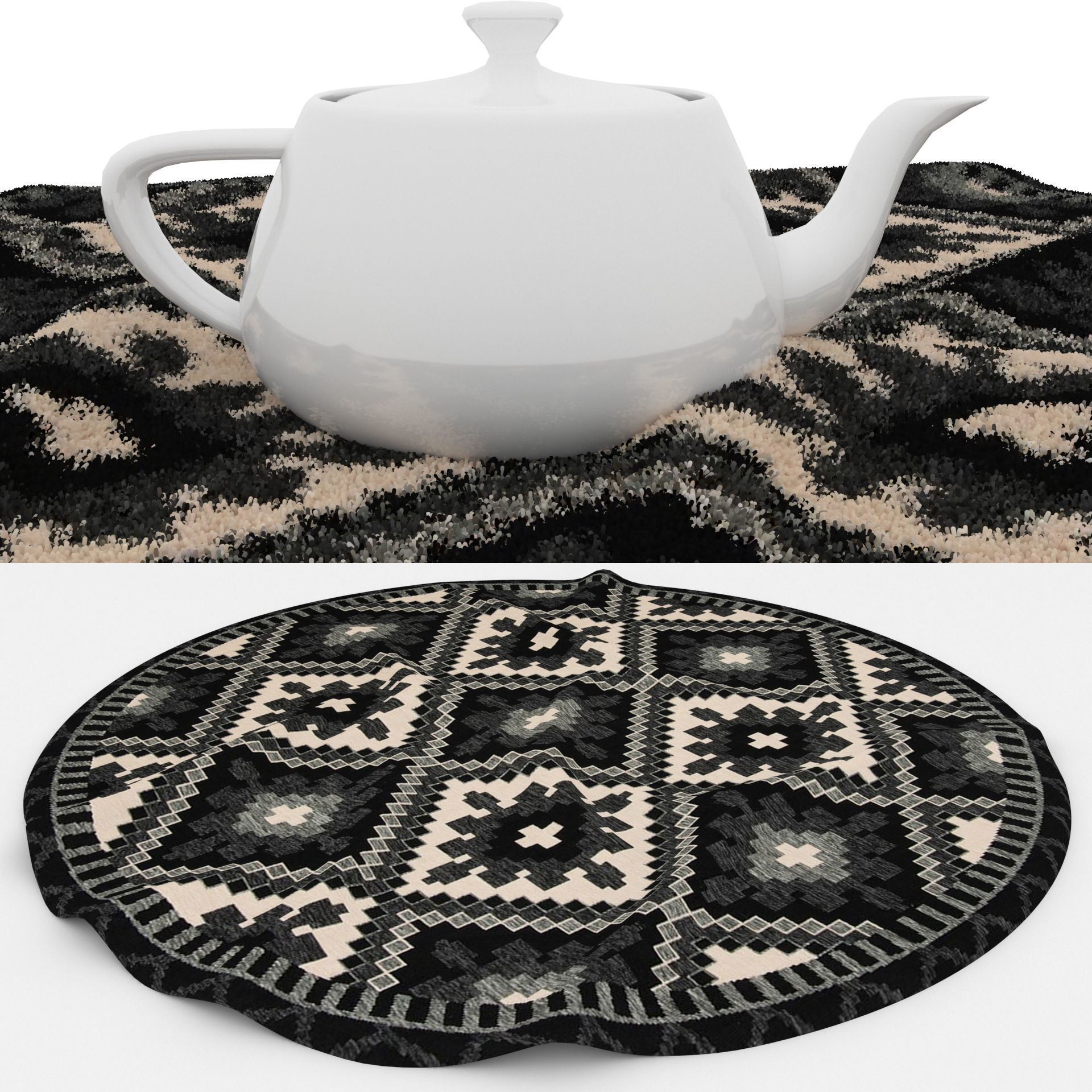 Rugs No 14 Low-poly 3D model_6