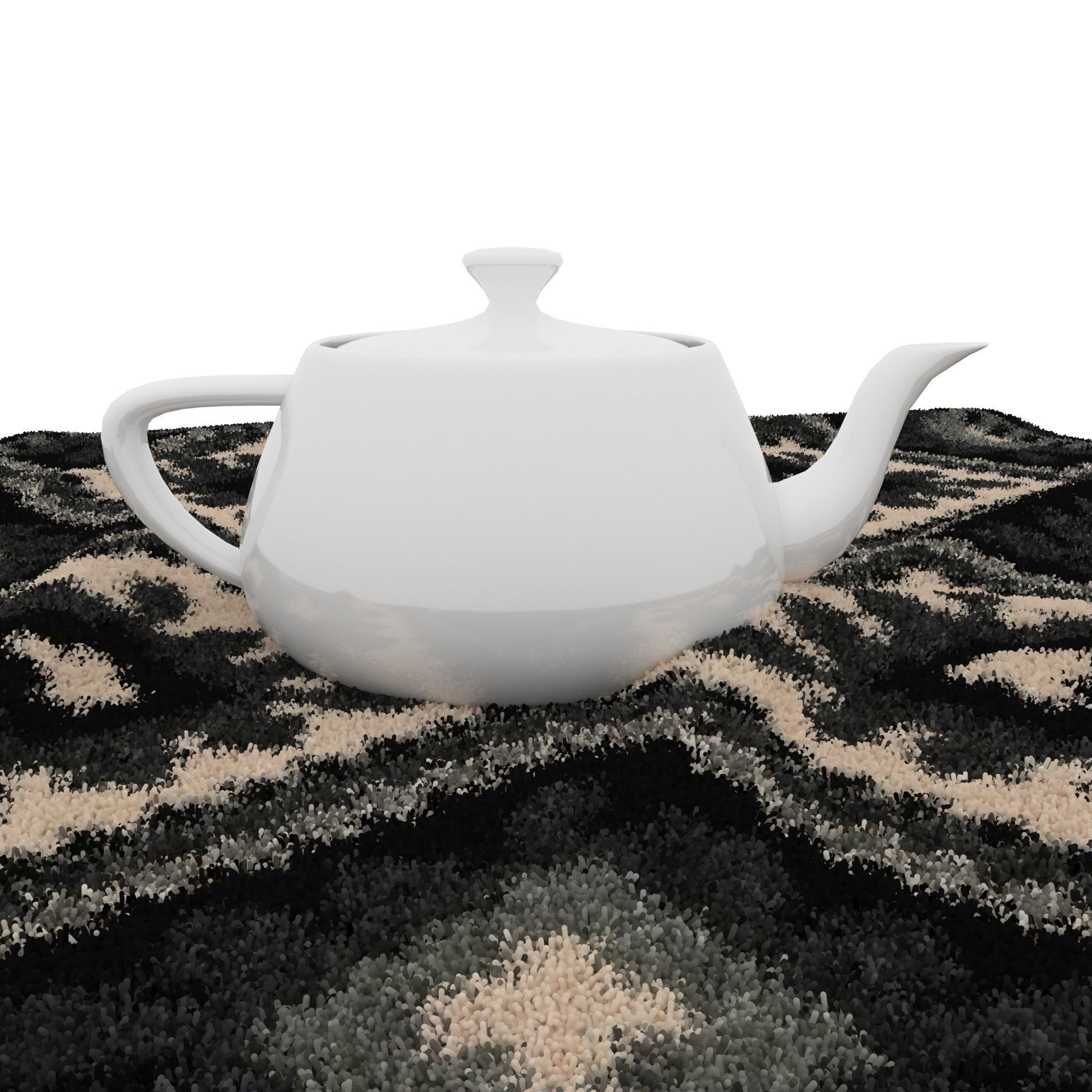 Rugs No 14 Low-poly 3D model_3