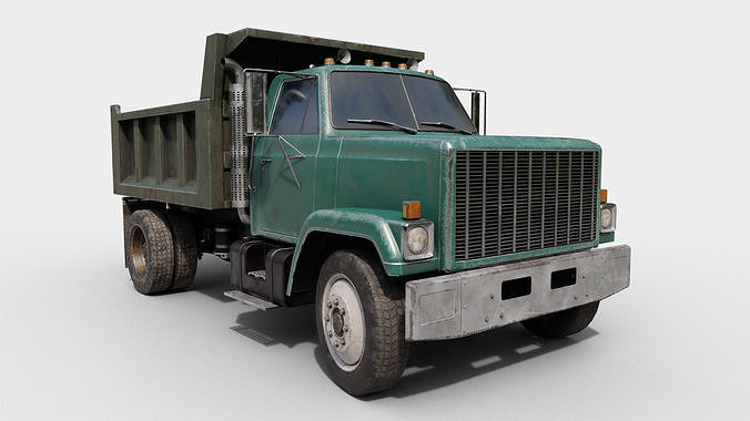 Dump Truck Low-poly 3D model