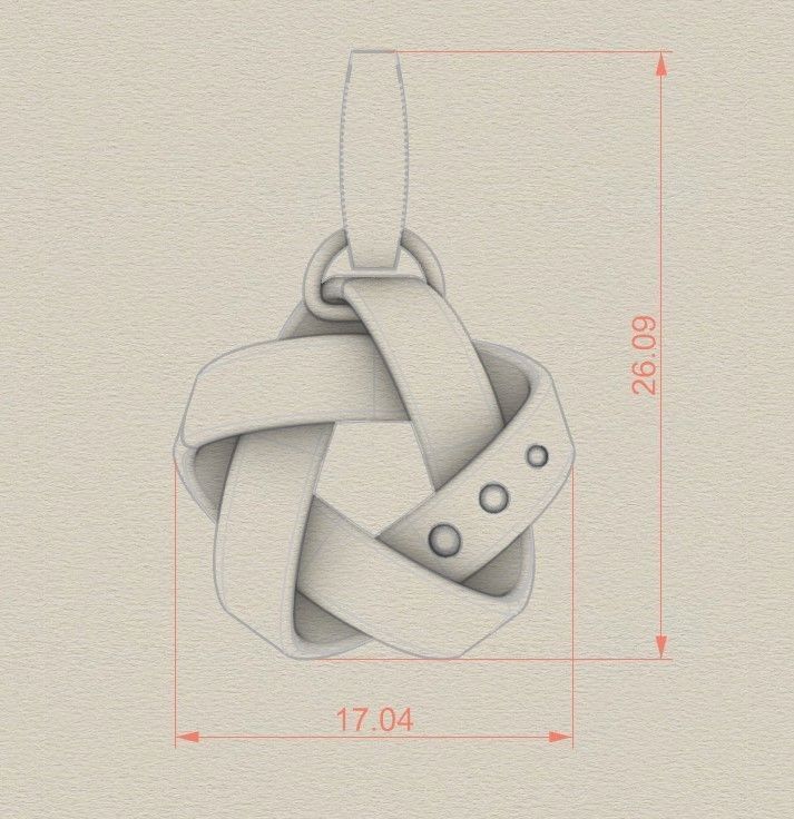 Model 321 Diamond Star Pendant 3D print model_6