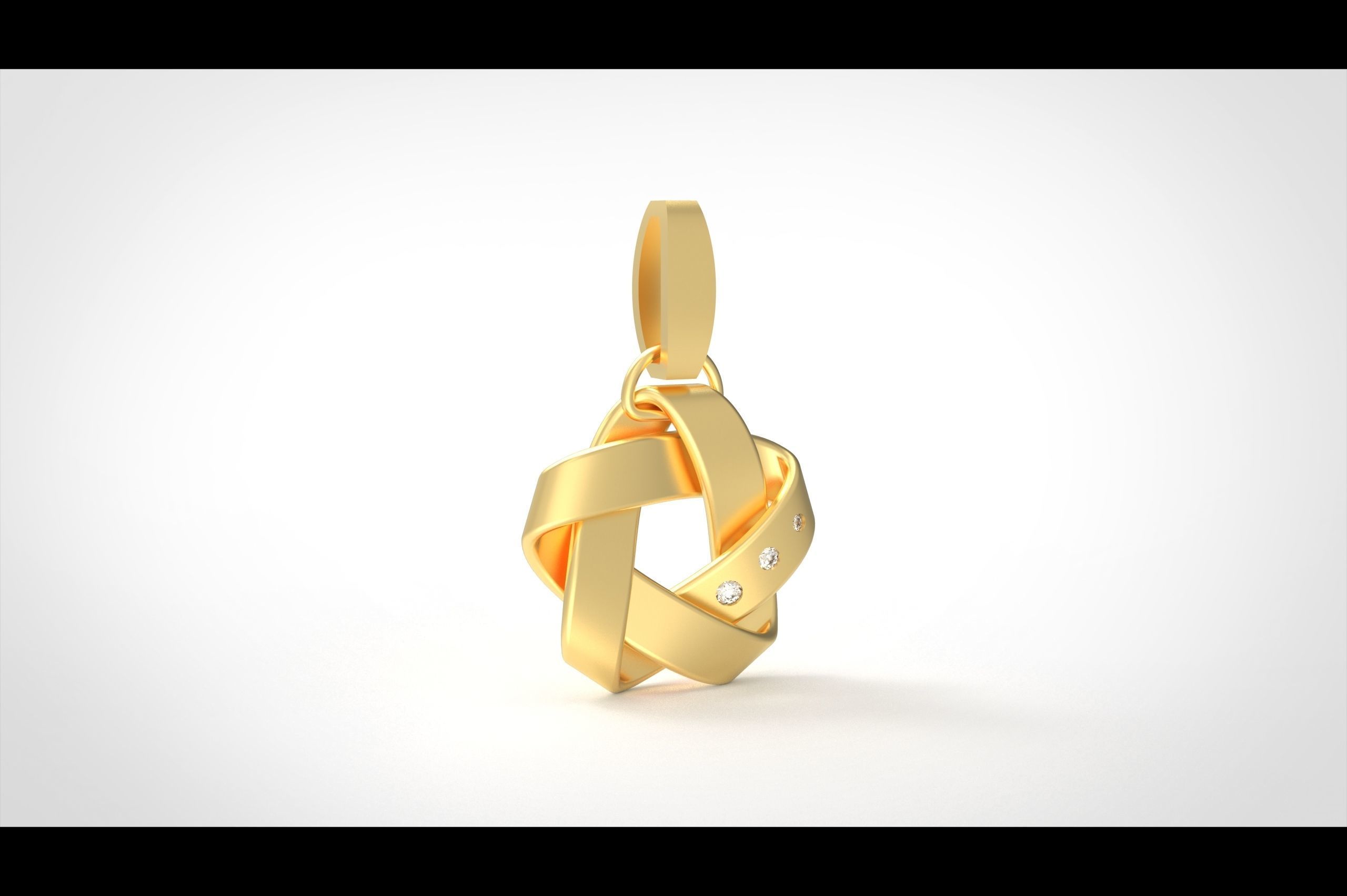 Model 321 Diamond Star Pendant 3D print model_4