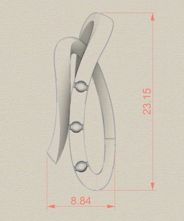 Model 322 Diamond Pendant 3D print model_6