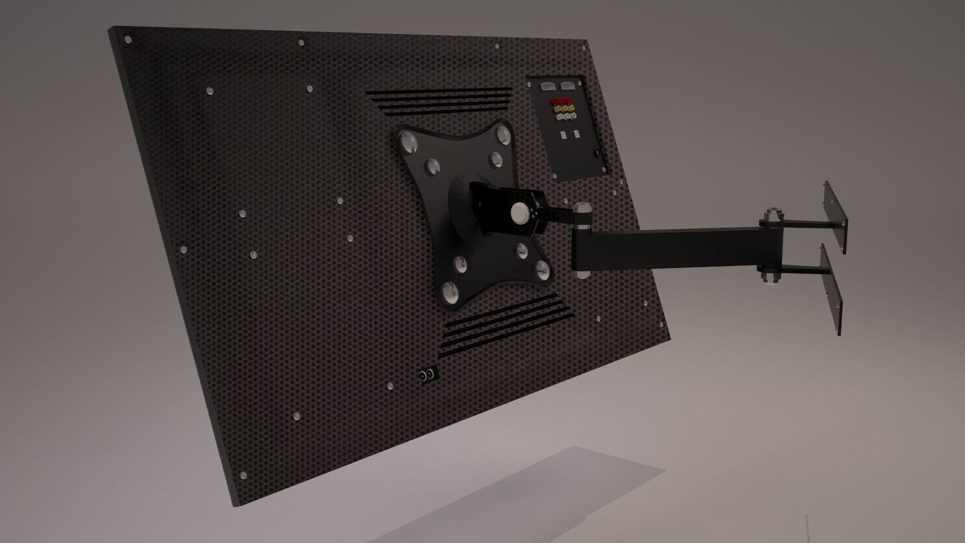 Led TV Low-poly 3D model_21