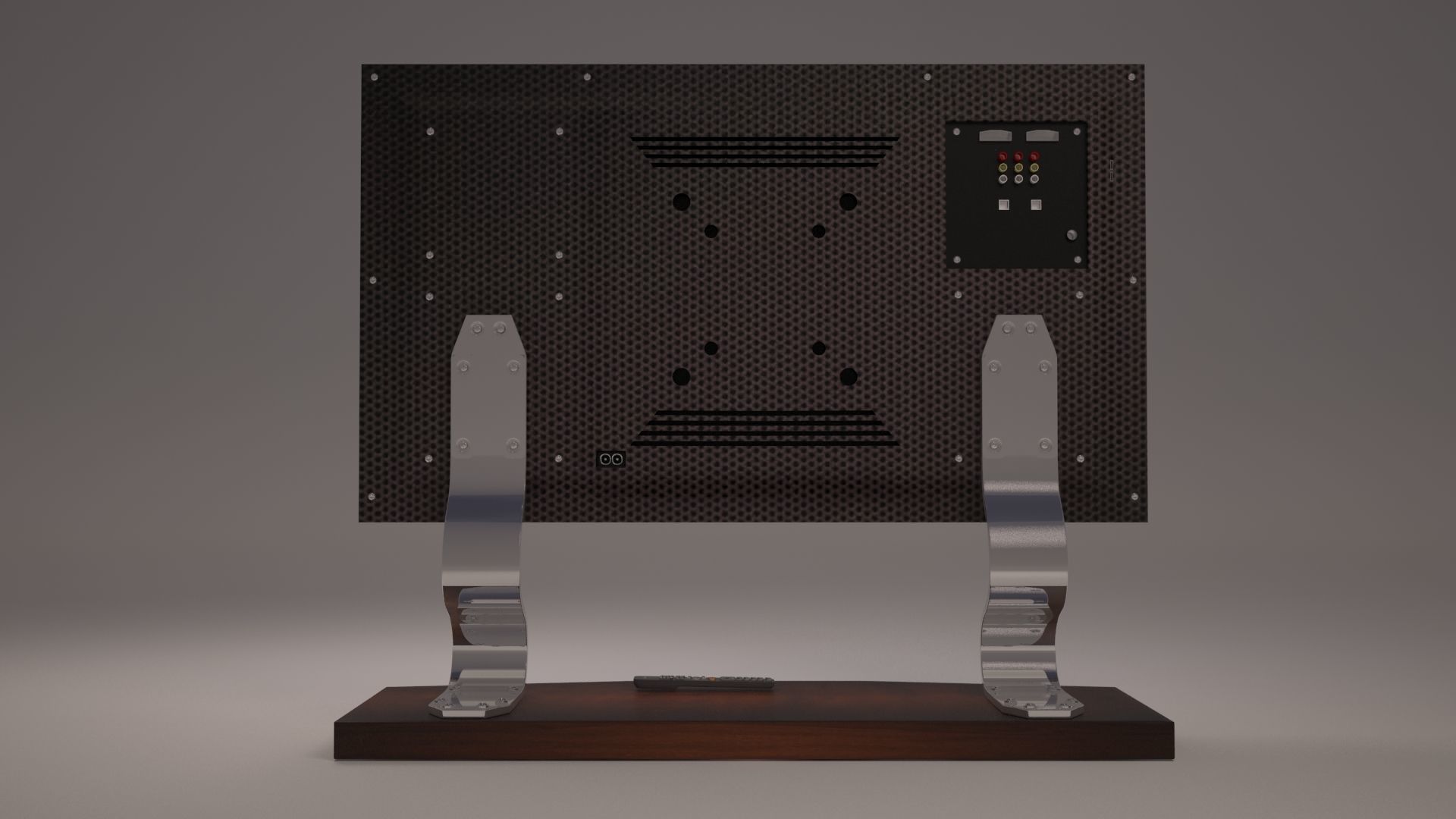 Led TV Low-poly 3D model_7