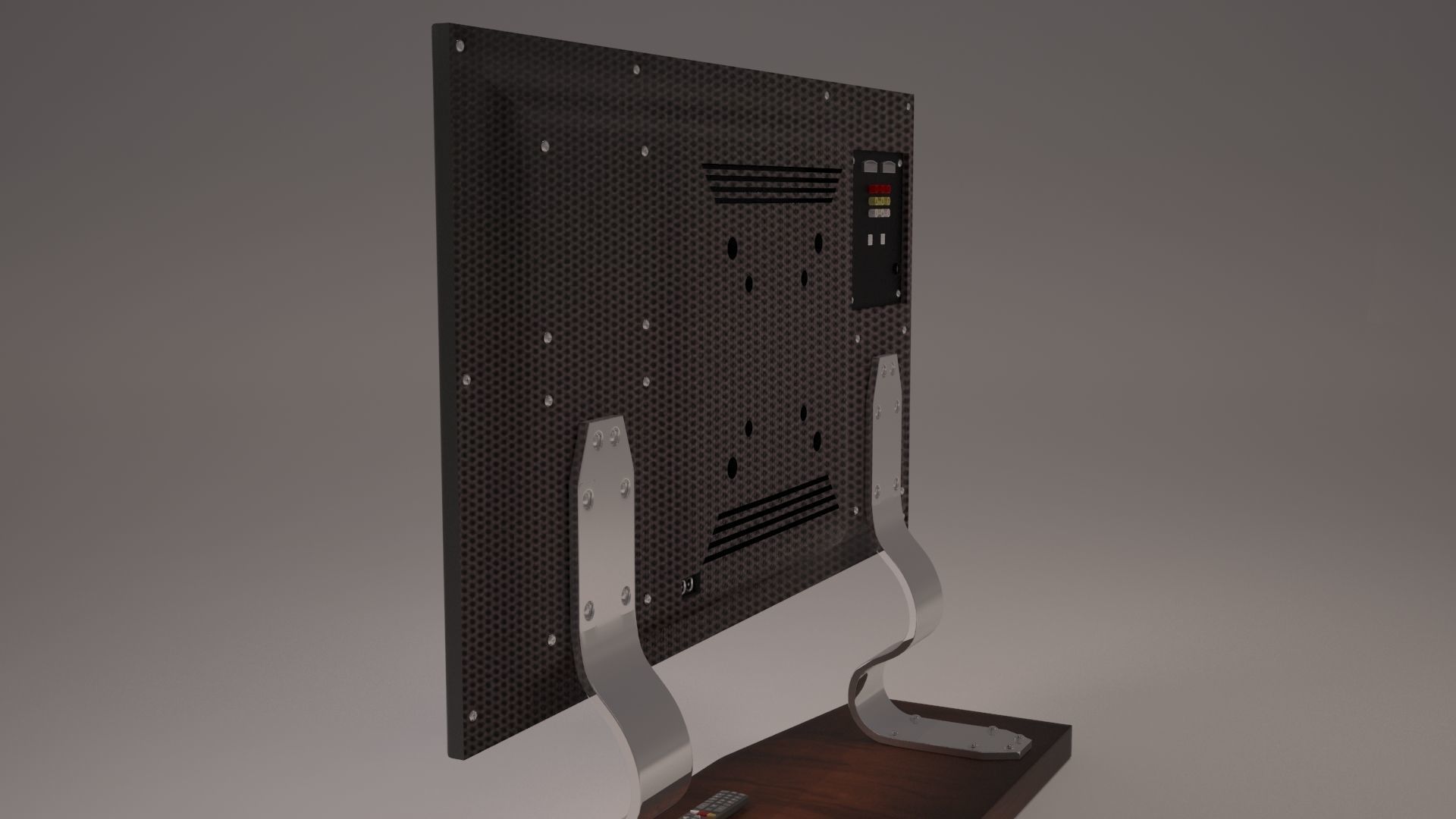 Led TV Low-poly 3D model_5