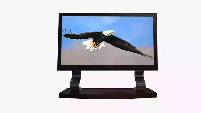 Led TV Low-poly 3D model