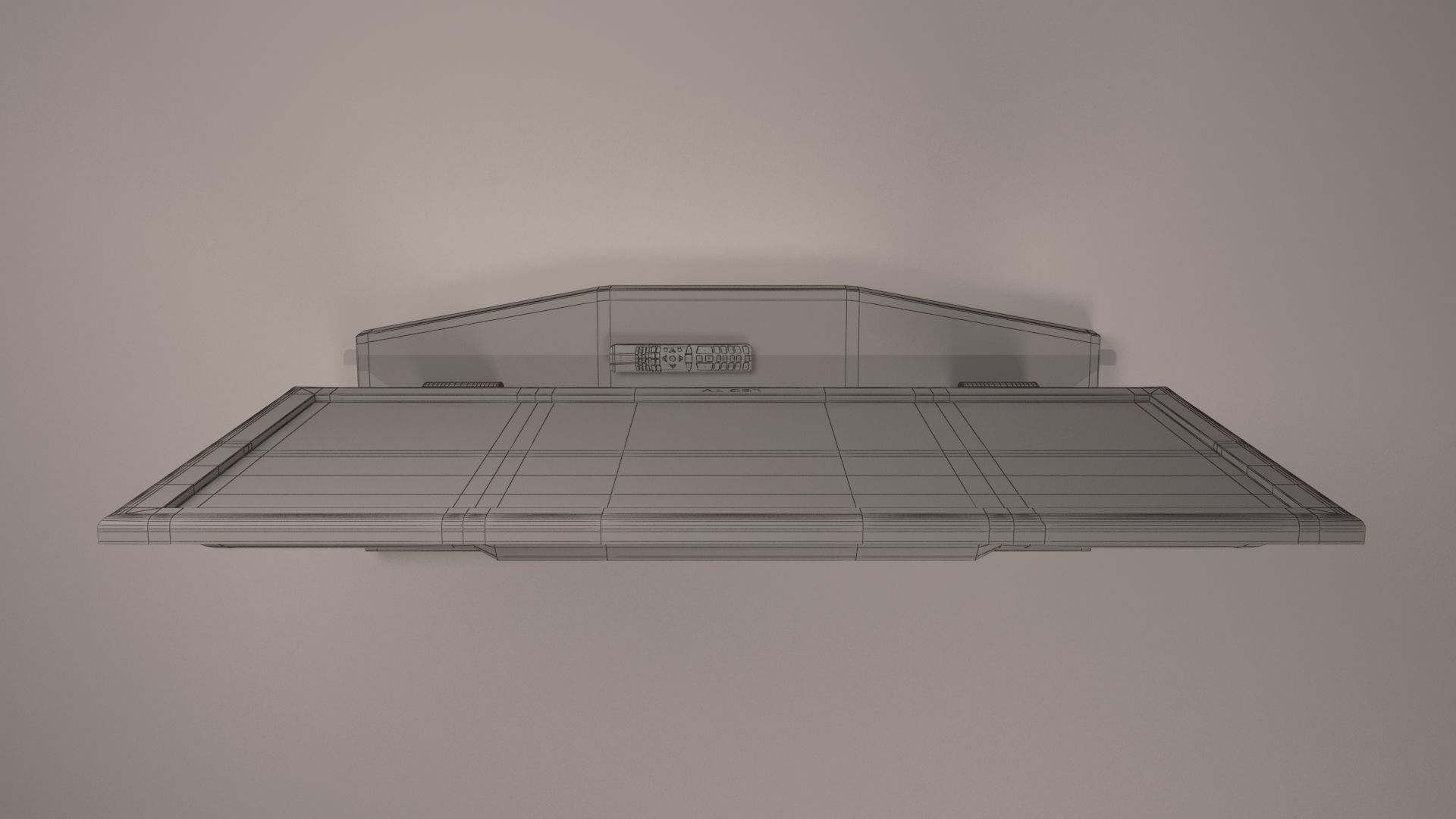 Led TV Low-poly 3D model_14