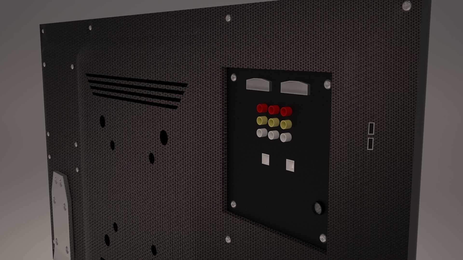 Led TV Low-poly 3D model_9