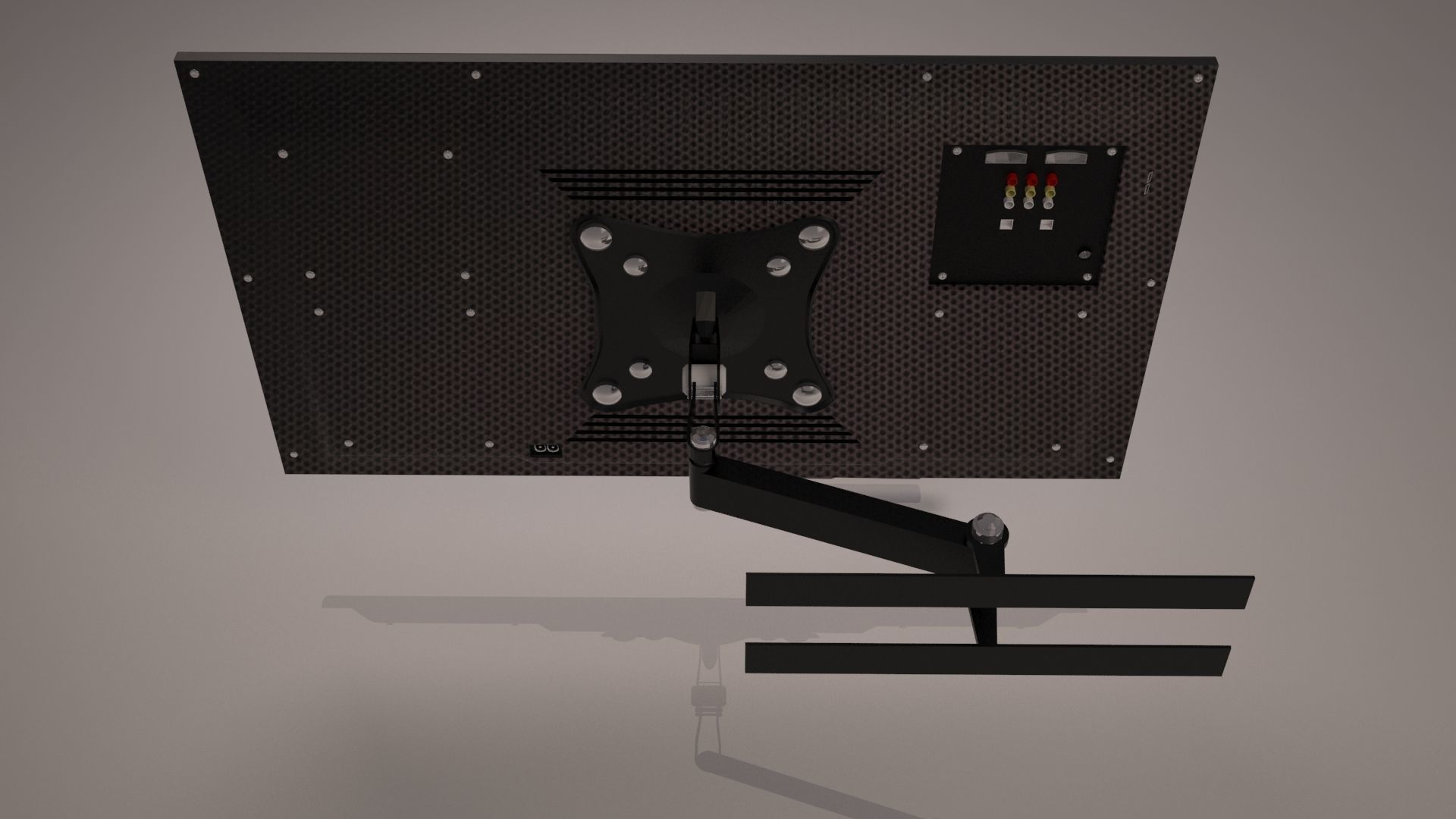 Led TV Low-poly 3D model_19