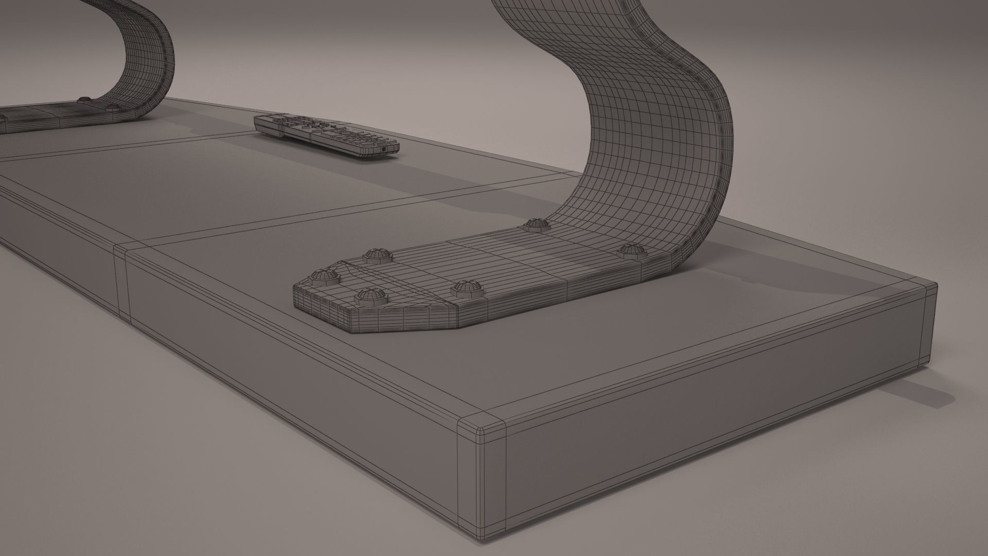 Led TV Low-poly 3D model_18