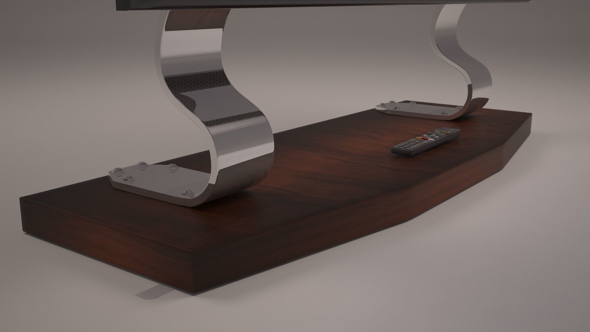 Led TV Low-poly 3D model_11