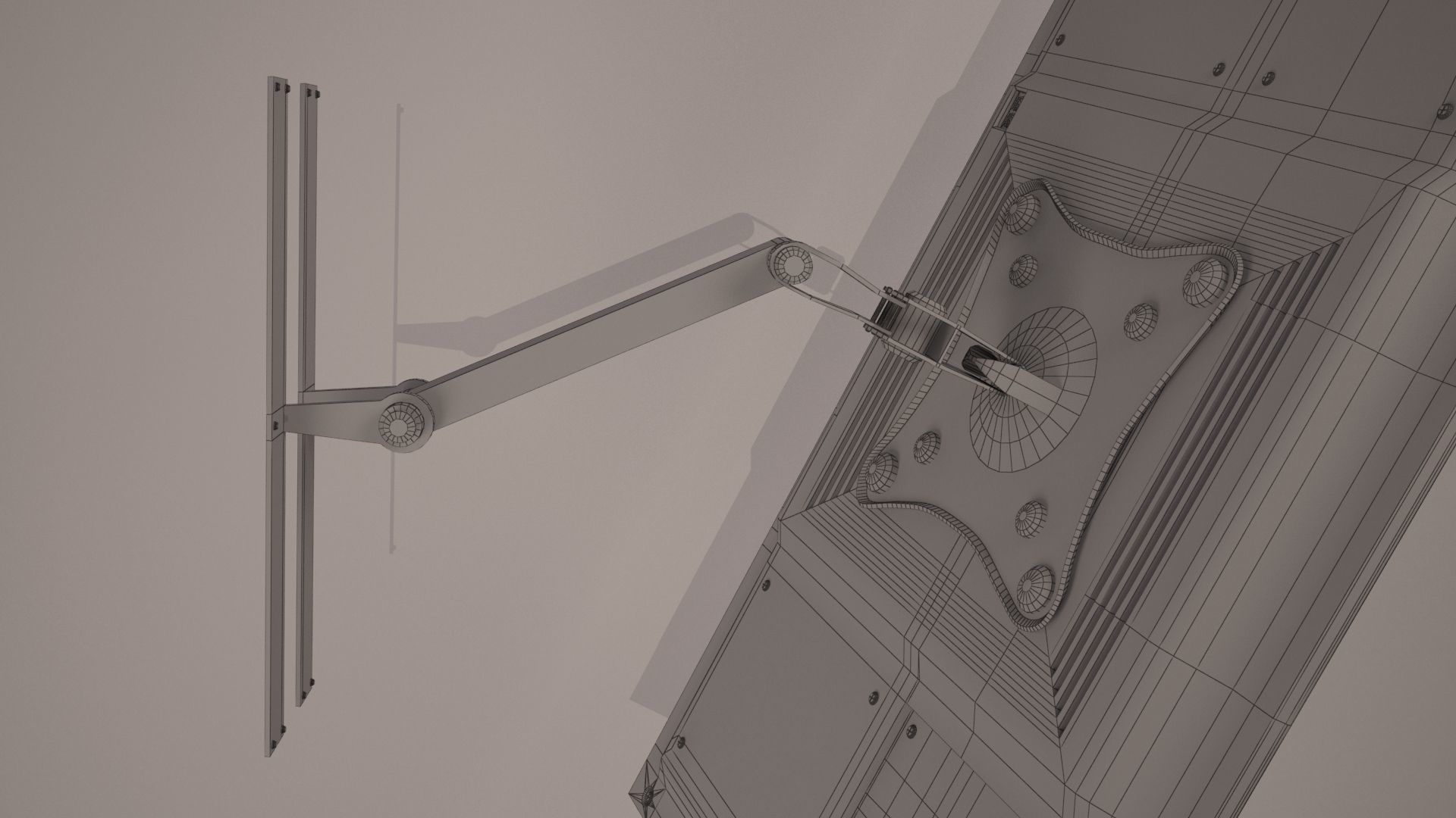 Led TV Low-poly 3D model_24