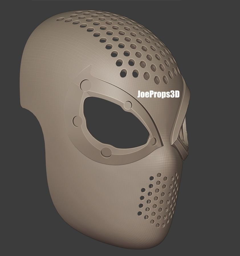 HIGHLY ACCURATE Spider Man Miles Morales PS4 PS5 Faceshell 3D print model_8