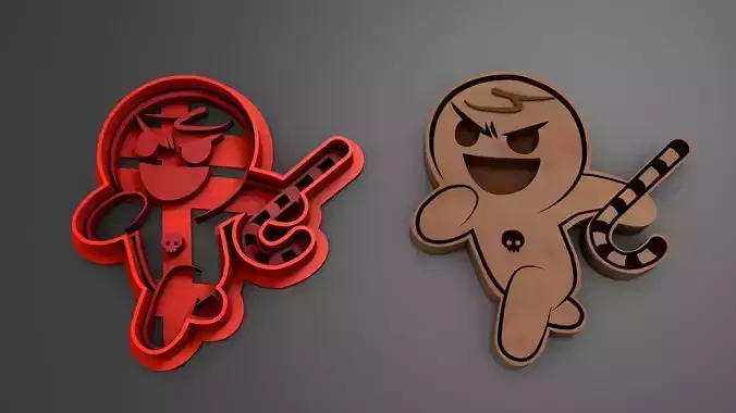 Cookie Run Kingdom Cookie Cutter Stl File 3D print model 3D print model
