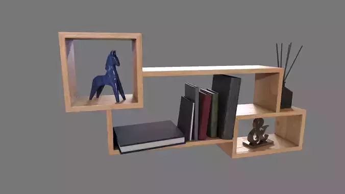 Decorated Bookshelf