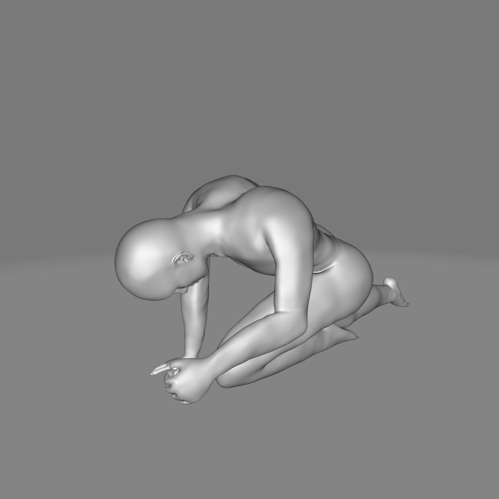 Tickmacrevan Figurine - 2 Colour 3D model_4