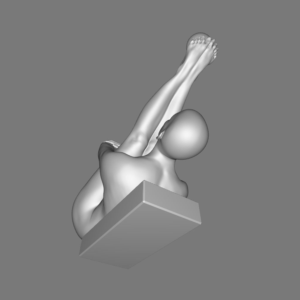  Tickmacrevan Modern Resin Doll Figurine - 2 Colour 3D model_6