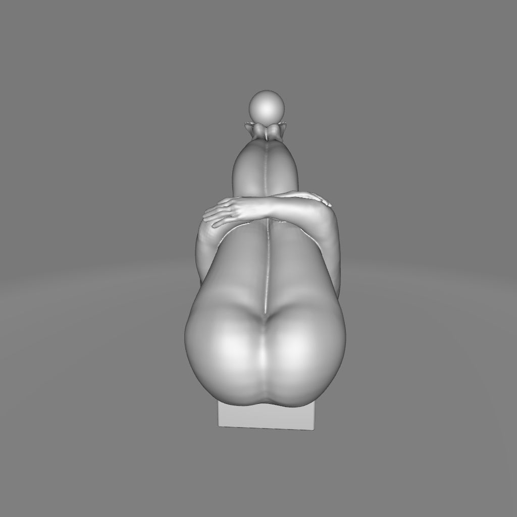  Tickmacrevan Modern Resin Doll Figurine - 2 Colour 3D model_7